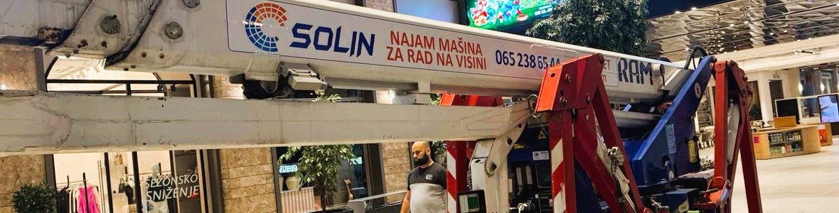 SOLIN – iznajmljivanje mašina za rad na visini
