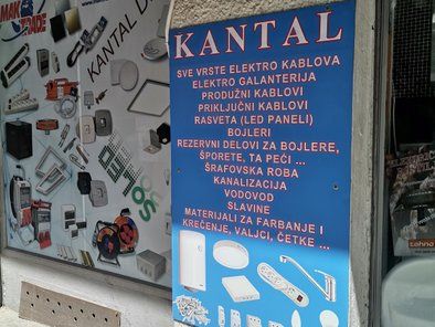 Kantal vodovodni materijal