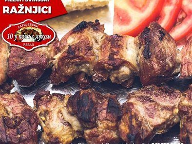 Ćevabdžinica 10 u pola s lukom