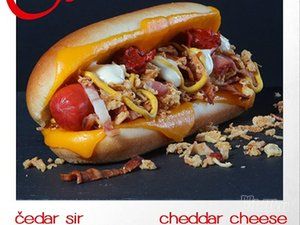 Fast food hot dog - Take a Senfie