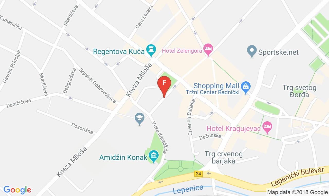 Kontakt, Mapa Tapas Bar Restoran, Adresa Branka Radicevica 10/A