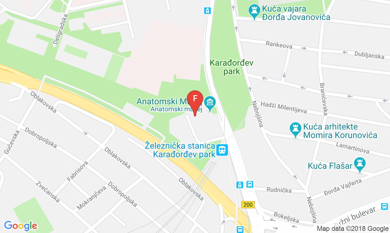 Mapa Restoran Gnezdo, Adresa Bulevar Oslobodjenja 18 a, Lokacija Beograd