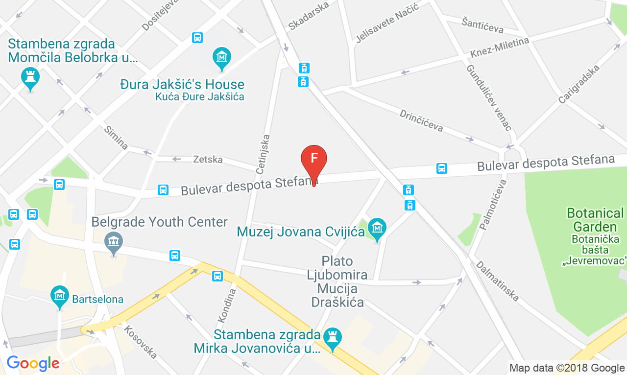 Mapa Auto bravar Petko, Adresa Bulevar despota Stefana