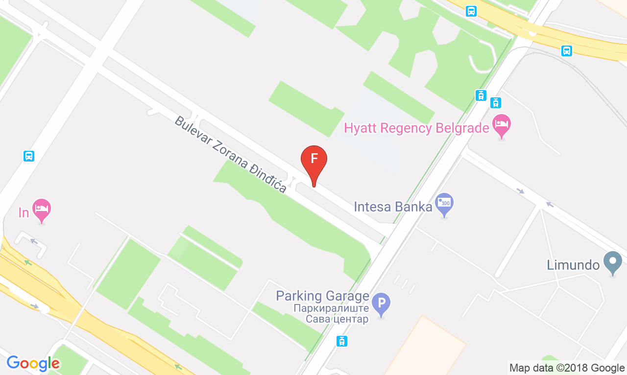 Mapa Sushidream restoran, Adresa Bulevar Zorana Djindjica 6a, Lokacija