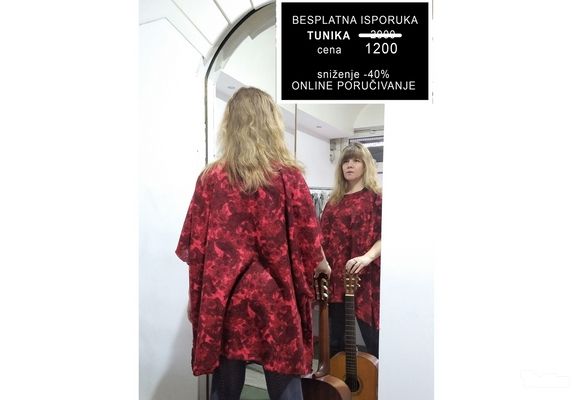 Tunika-haljina od tanke angore - online poručivanje, besplatna isporuka za celu Srbiju!