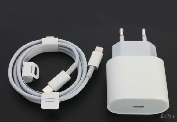 Kućni punjač PD Fast charger 20W 3A za iPhone 11/12 lightning beli HQ - HIT CENA!