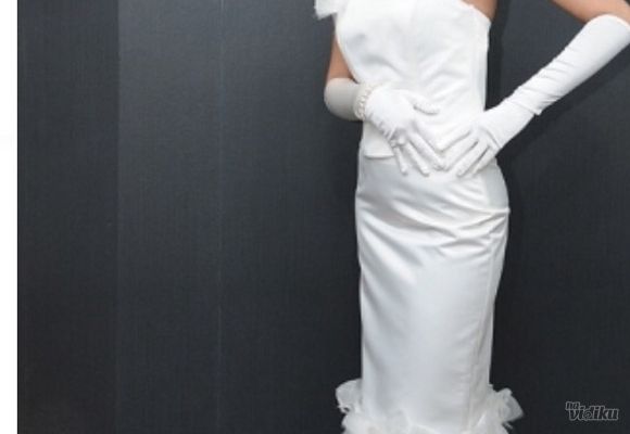 Komplet za venčanje: korset i suknja u beloj boji (veličine 38 i 40) - SUPER cena!