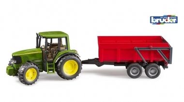 Traktor sa prikolicom Bruder JD za uzrast 3+ godine
