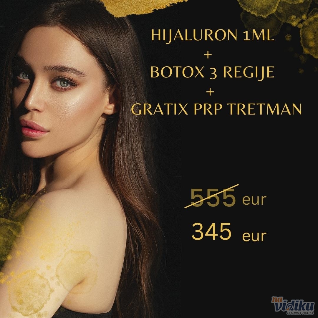 Hijaluron 1ml + Botox 3 Regije + PRP Tretman GRATIS - HIT CENA! - Hair ...