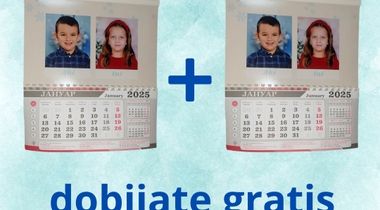 Kalendar 20x30 1+1 GRATIS!