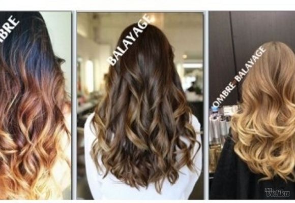 Ombre, Sombre ili Balayage + šišanje + feniranje + pakovanje za kosu