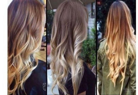 Ombre, Sombre, Balayage sa feniranjem kose svih dužina