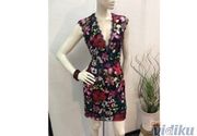Cvetna mini haljina otvorenih leđa (veličina 38)
