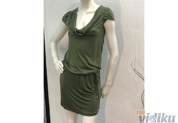 Zelena mini likra haljina (veličina 36)