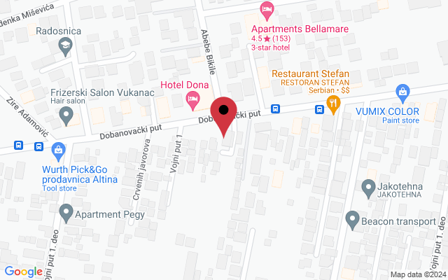 Mapa lokacije firme Dental Center Emmedent