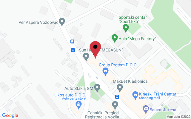 Mapa lokacije firme Slovo - štampanje graviranje pečati