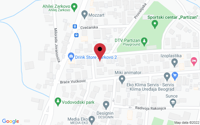 Mapa lokacije firme Millennium Pogrebne usluge