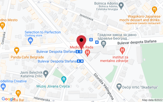 Mapa lokacije firme Efektivan Pokret Fizikalna terapija
