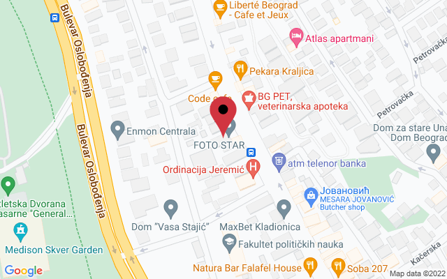 Mapa lokacije firme Ker Wash samouslužno kupanje pasa
