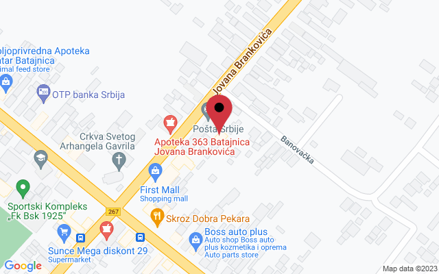 Mapa lokacije firme VEIN frizerski salon