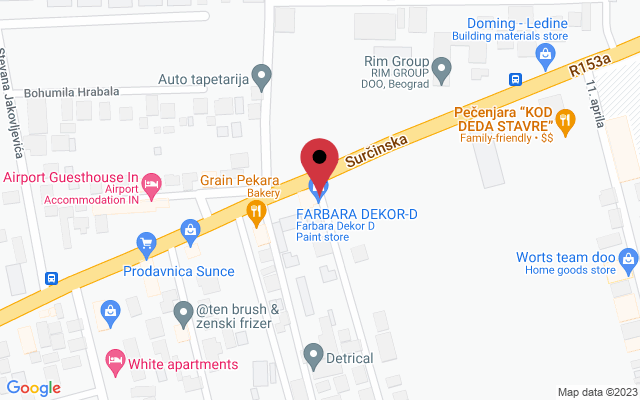 Mapa lokacije firme Ledent stomatološka ordinacija