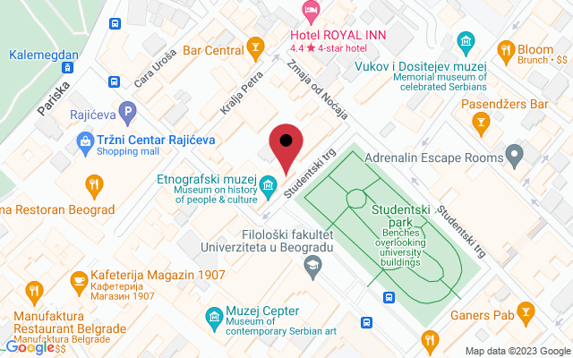 Mapa lokacije firme Santo Domingo prostor za žurke i proslave