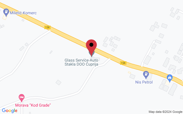 Mapa lokacije firme Glass Service Auto stakla