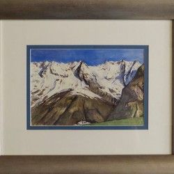 Bojan Stricevic - Akvarel slika Planine pod snegom - Galerija Spanac