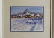 Bojan Stricevic - Akvarel slika Zimski put - Galerija Spanac