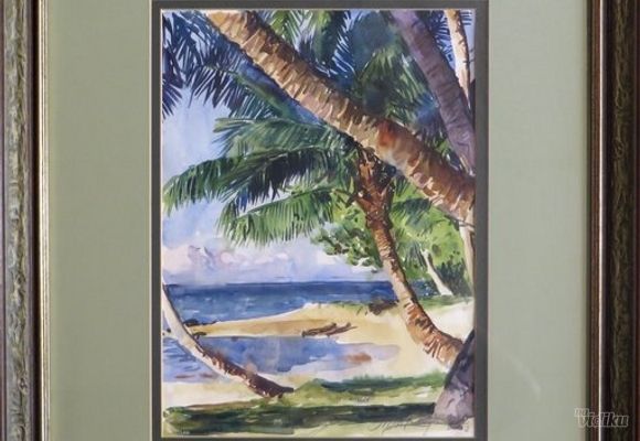 Mihail Kulacic - Akvarel slika Kuba - Galerija Spanac