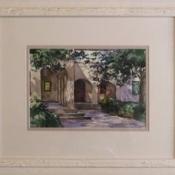 Mihail Kulacic - Akvarel slika Stara vrata - Galerija Spanac