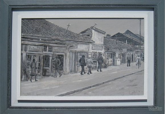 Zoran Nastić - Ulje na platnu Stari Beograd - Galerija Španac