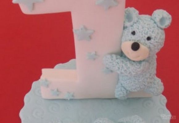 Figurica za tortu sa svećicom za devojčice 2 - Rođendanac ukrasi za torte