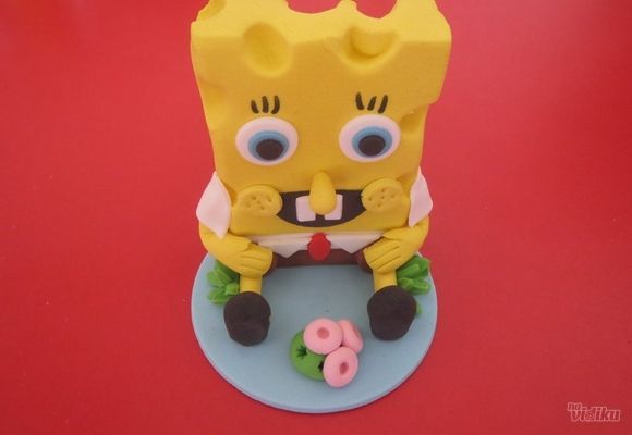 Figurica za tortu Sunđer Bob - Rođendanac ukrasi za torte