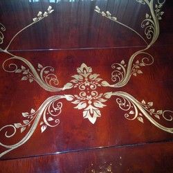 Pozlata trpezarijskog stola u intarziji slika 3 - Royal Gold umetnička radionica