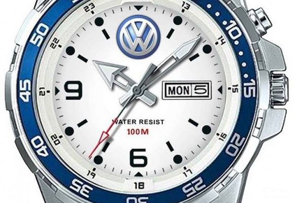 Reklamni sat sa znakom auta VW
