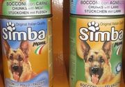 Simba hrana za odrasle pse sa komadićima različite vrsta mesa u konzervi