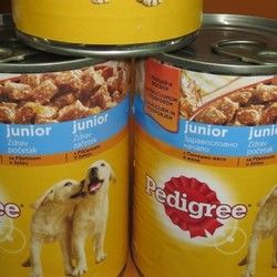 Pedigree Junior hrana za pse u konzervi sa komadićima pieltine u sosu