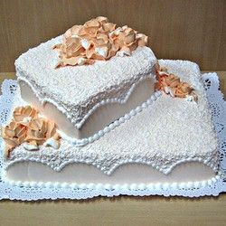 Svečana torta sa narandžastim ružicama