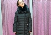 Crna zimska jakna srednje dužine