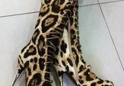 Čizme leopard print