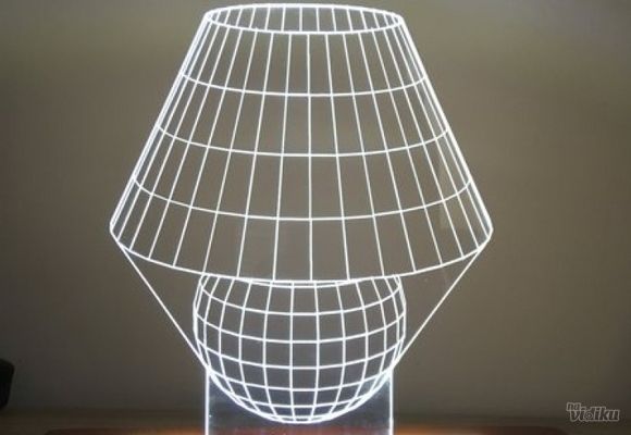 3D Lampe sa gravurom po zelji 1