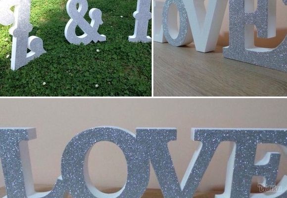 3D Slova za venčanja 3