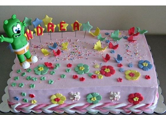Dečija torta cvetići i leptirići
