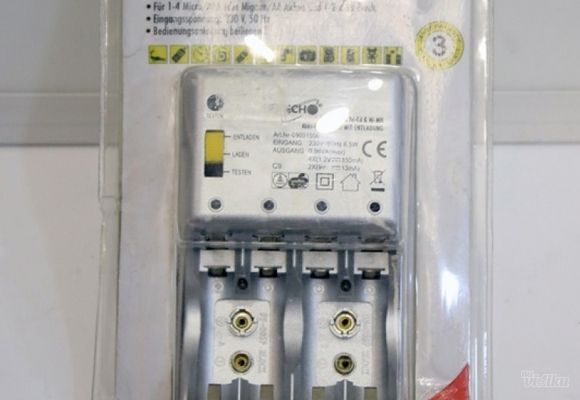 Punjač baterija za Ni Cd i Ni MH, AA, AAA, 9V