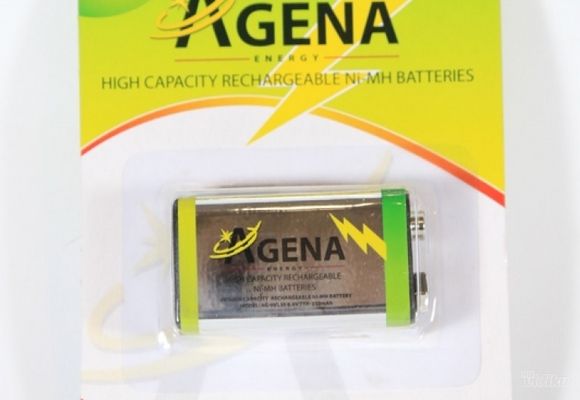Agena punjiva baterija 9v, 250mAh