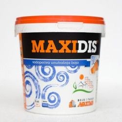 MAXIDIS vodoperiva disperzivna boja za bojenje unutrašnjih zidova