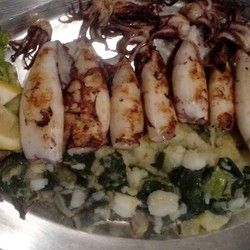 Pečenje ribe - Lignje na ćumuru - Ribarnica Milanovic - Padina