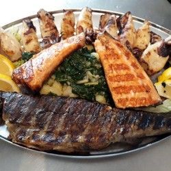 Pečenje ribe - Losos i pastrmka na žaru - Ribarnica Milanovic - Padina