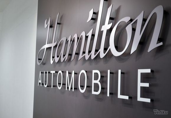 Alubond reklame za Hamilton Automobile